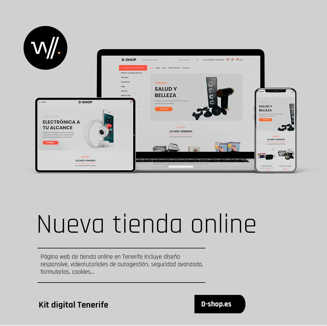 Tienda online en tenerife con kit digital